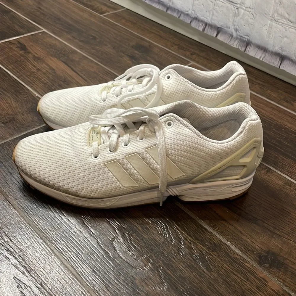 👟 Men’s White Adidas ZX Flux - Size 11 - Great Used Condition